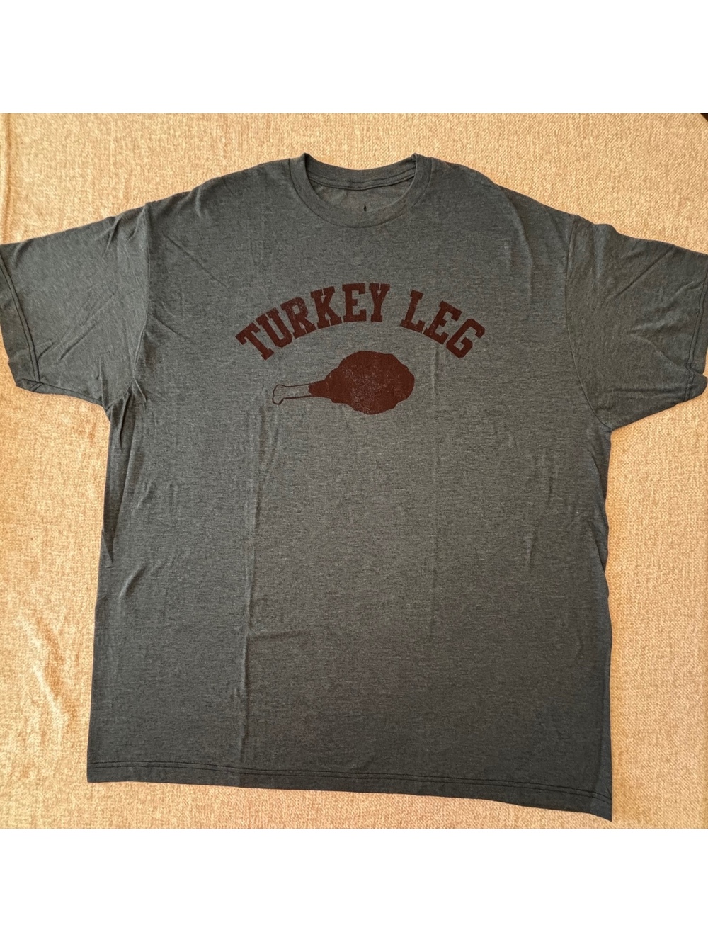 Disney Parks Men’s Turkey Leg Crewneck T-Shirt Blue Size XXL